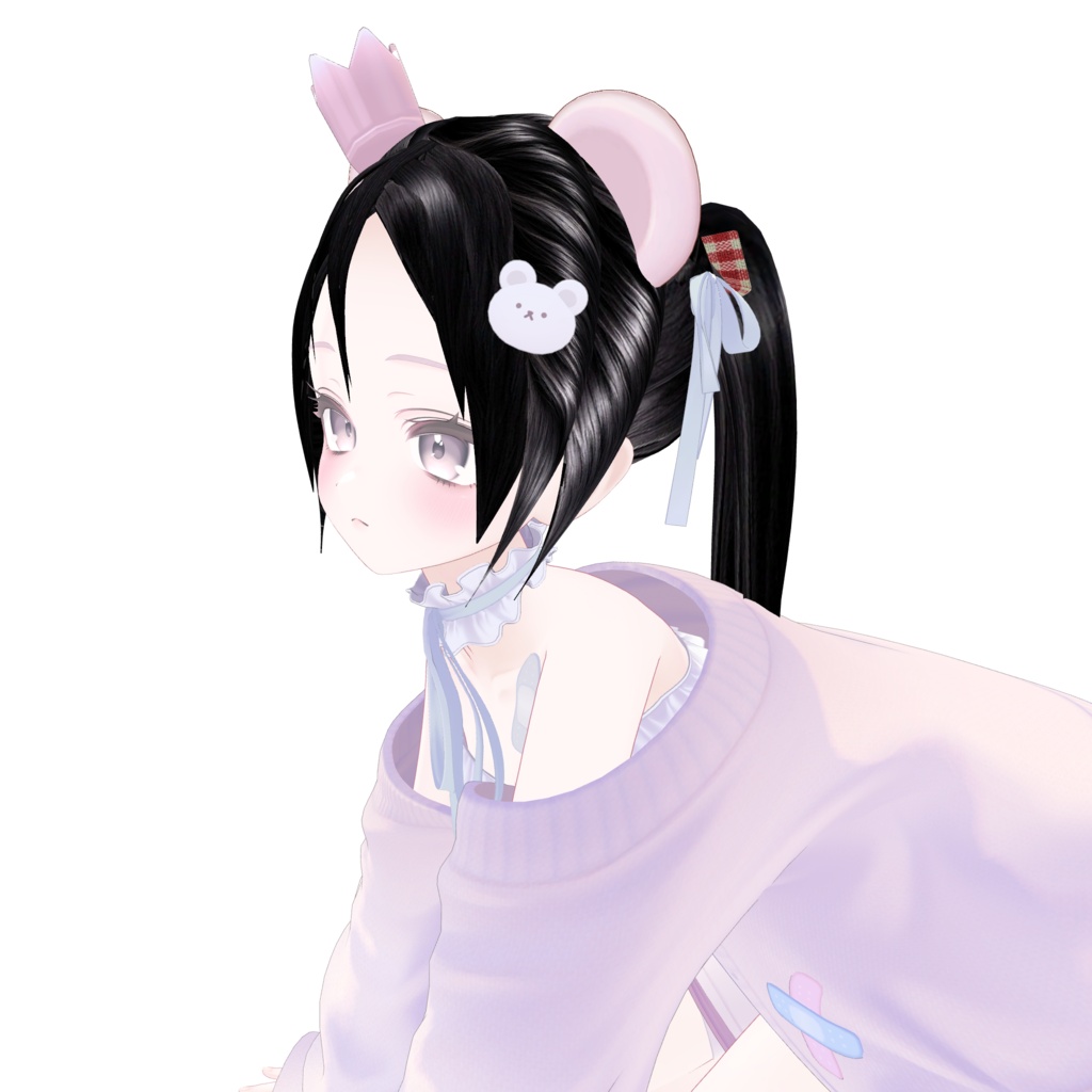 ミルフィちゃん対応髪型 ポニーテール 【無料】