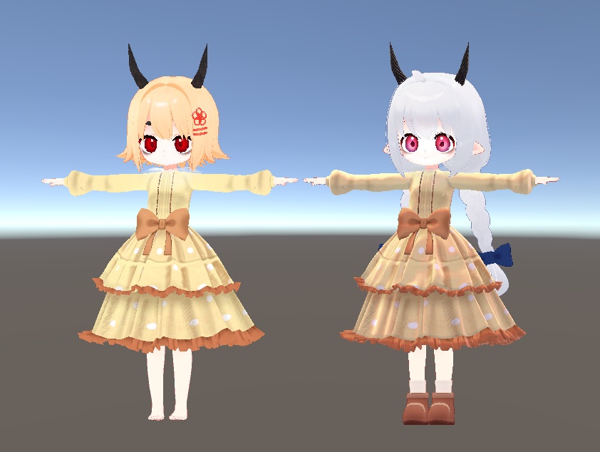 リィ・きなこ対応服「なんかゴシック?暗黒のドレス」