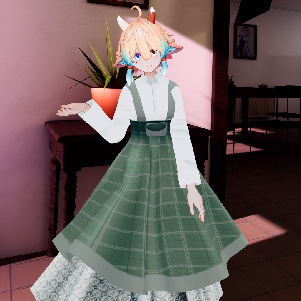 【〈りぃ・きなこ・ソラリア・まめひなた〉対応】オーバーオールドレス