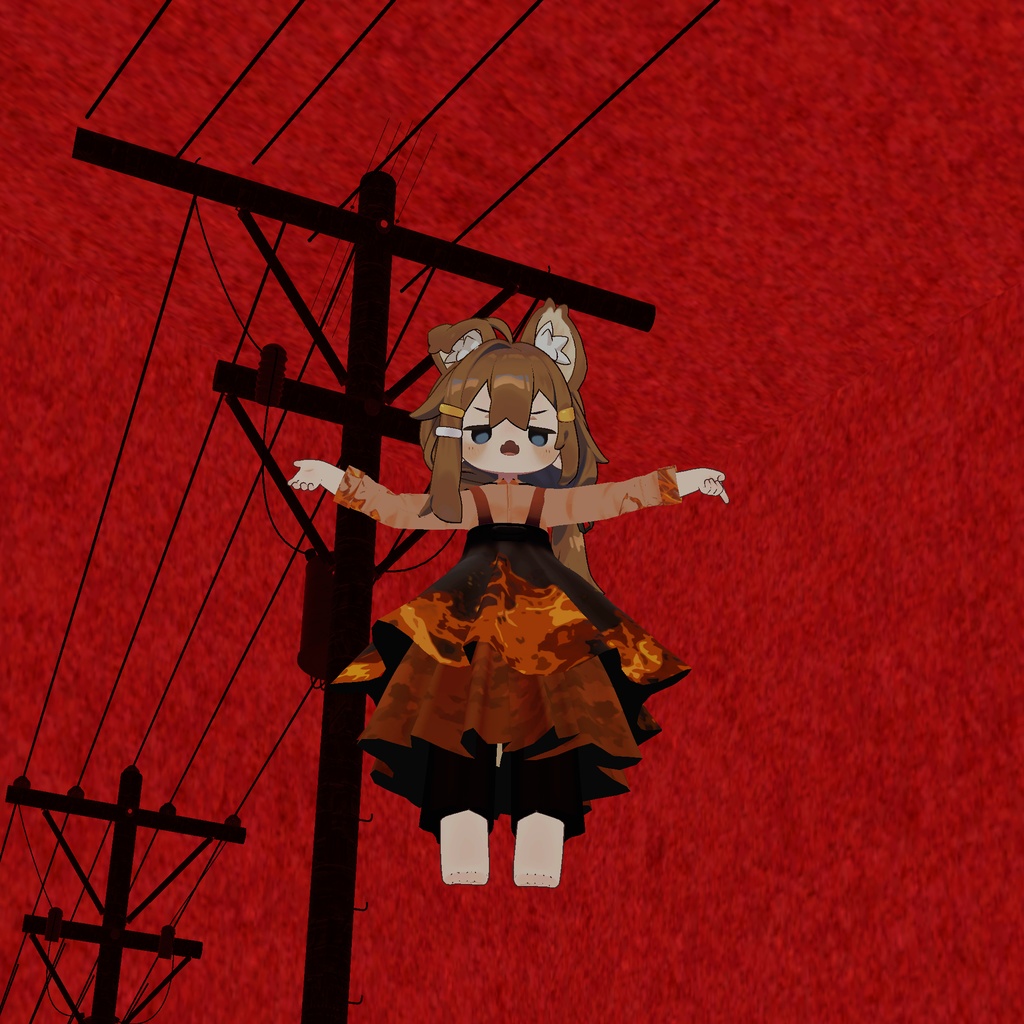 【〈りぃ・きなこ・ソラリア・まめひなた〉対応】オーバーオールドレス