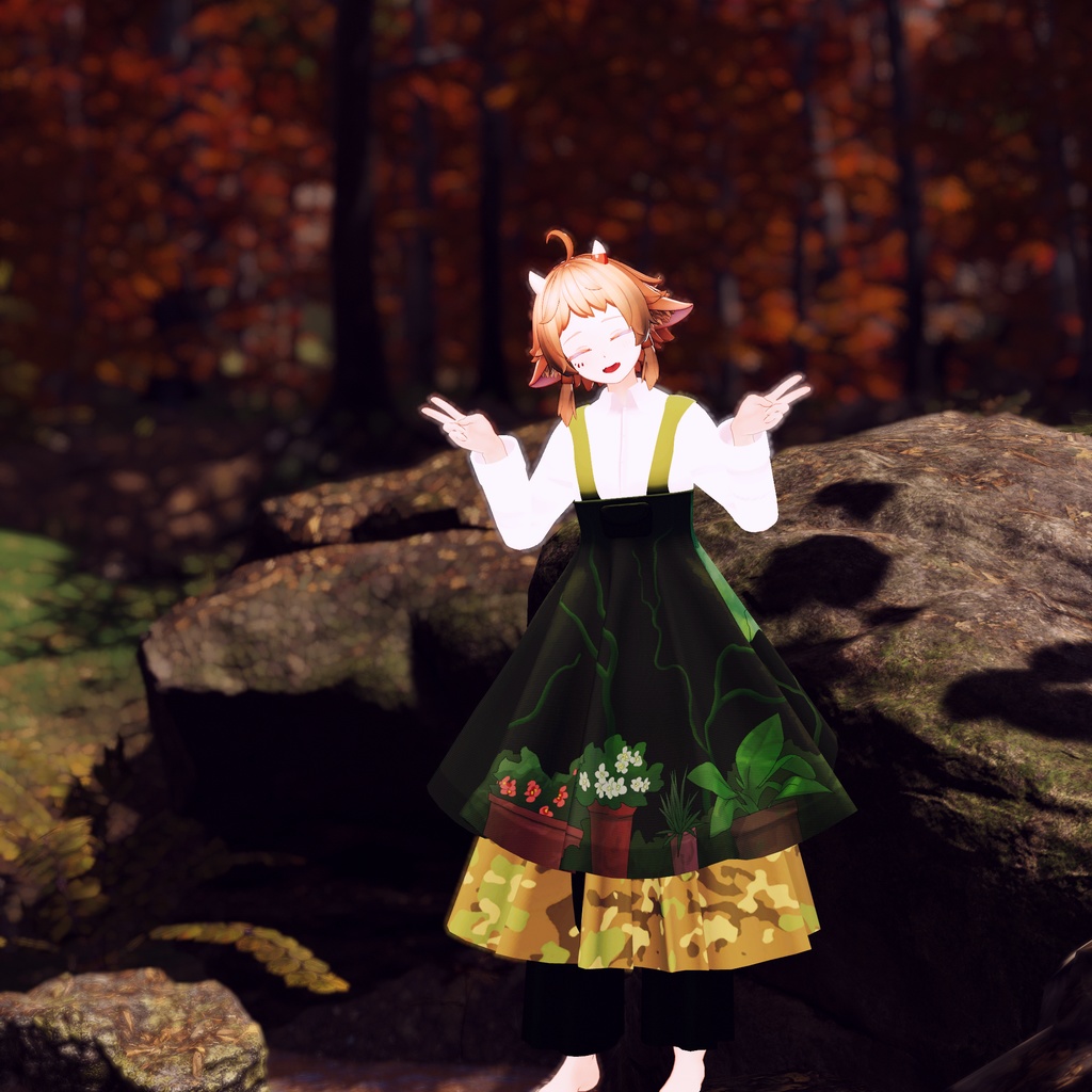 【〈りぃ・きなこ・ソラリア・まめひなた〉対応】オーバーオールドレス