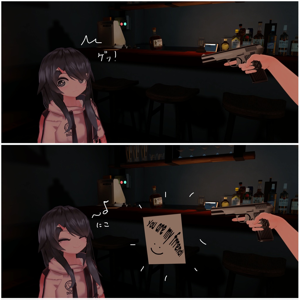 【汎用VRChatギミック】たのしいツァスタバM57(トカレフとかじゃないよ!!!)