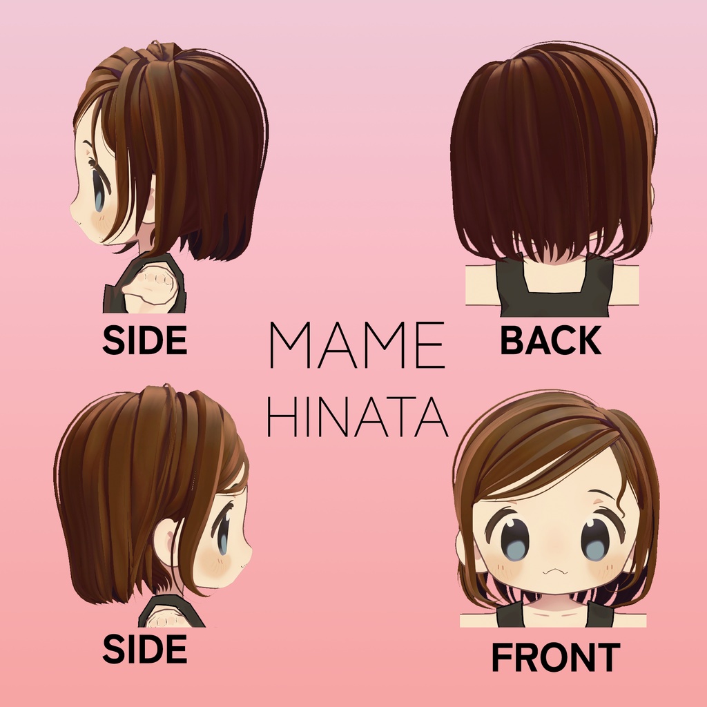 【ソラリア・マヌカ・桔梗・まめひなた対応髪型】カレミロン~Carré Mi-long