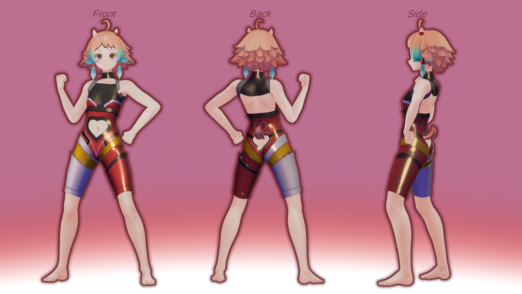 【複数アバター対応】なんかプロレスっぽいって言われた?、よくわからん特撮?のエロスーツ?「トクレスエロス」