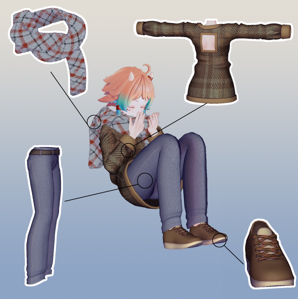 【ソラリア・しなの対応衣装】November Sweater