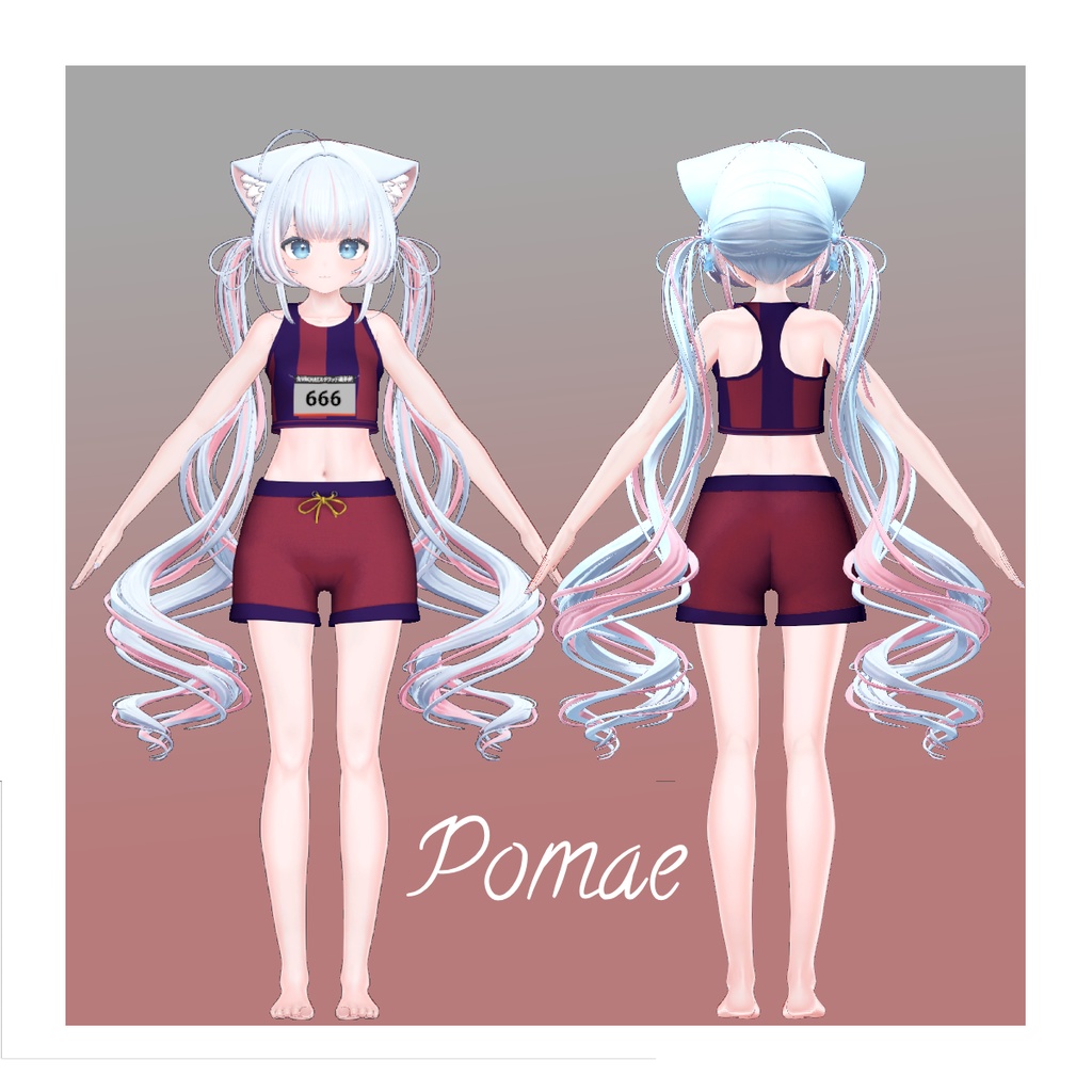 【複数アバター対応】SPORTS TANKTOP