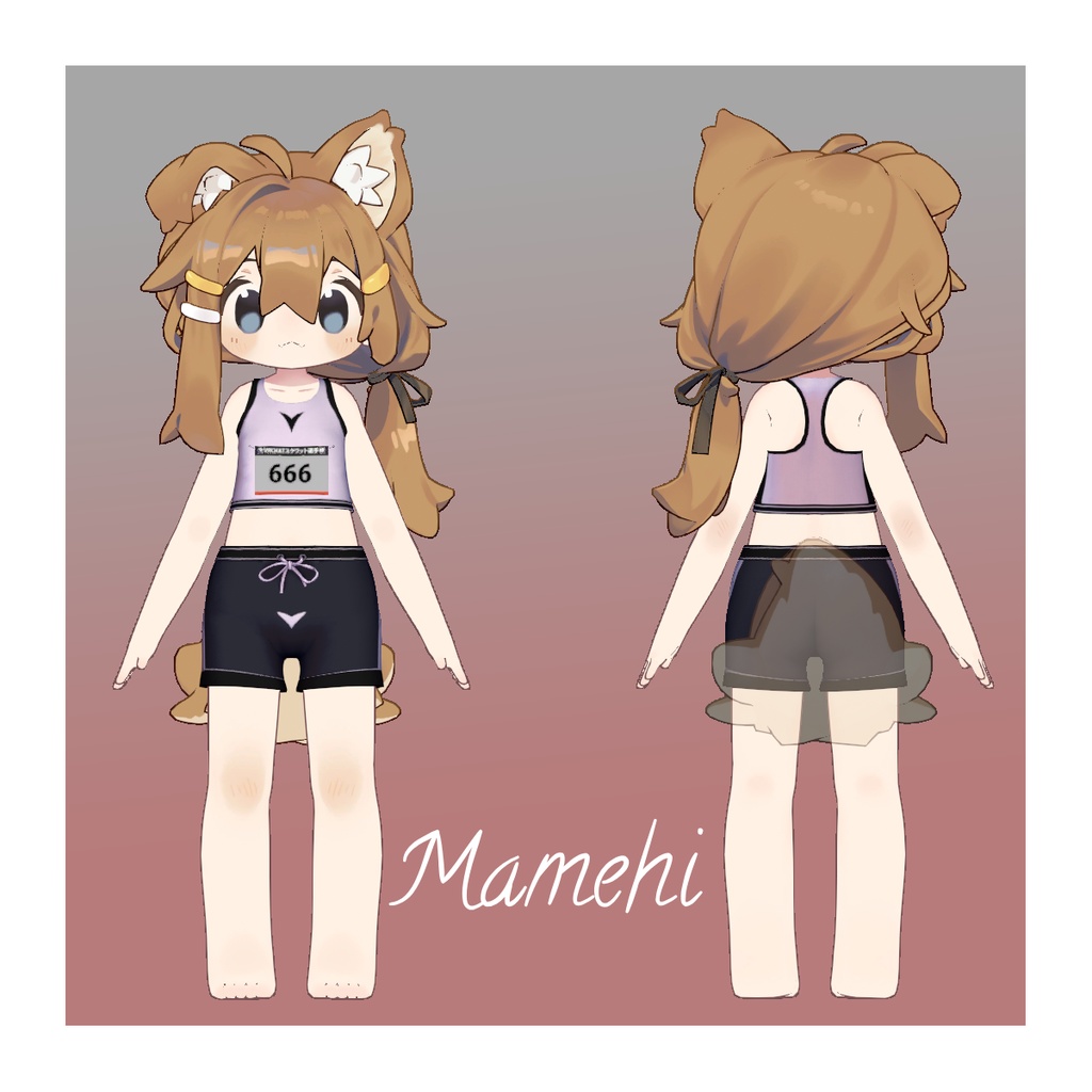 【複数アバター対応】SPORTS TANKTOP