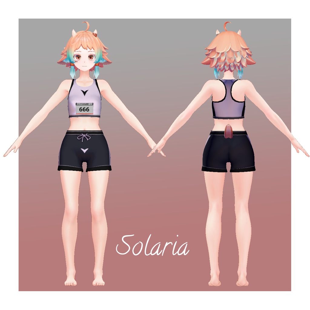 【複数アバター対応】SPORTS TANKTOP