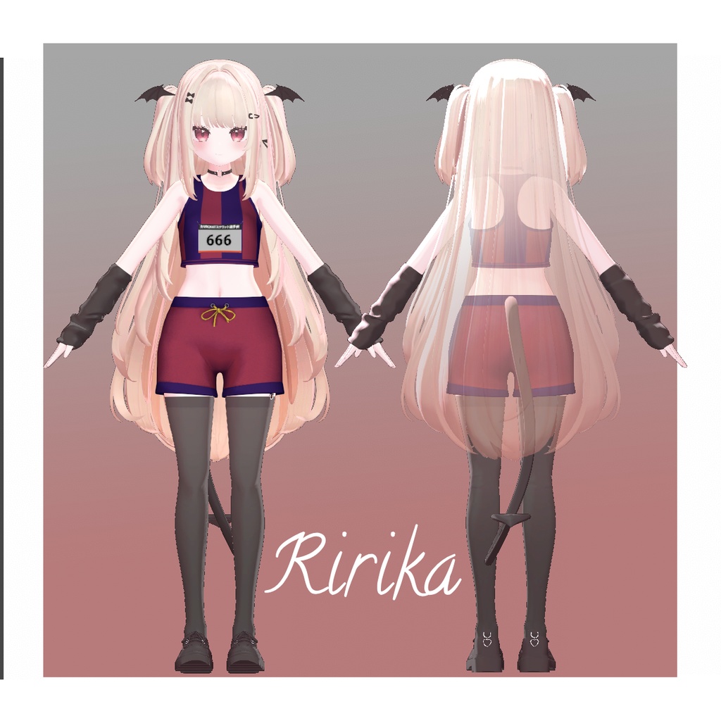 【複数アバター対応】SPORTS TANKTOP