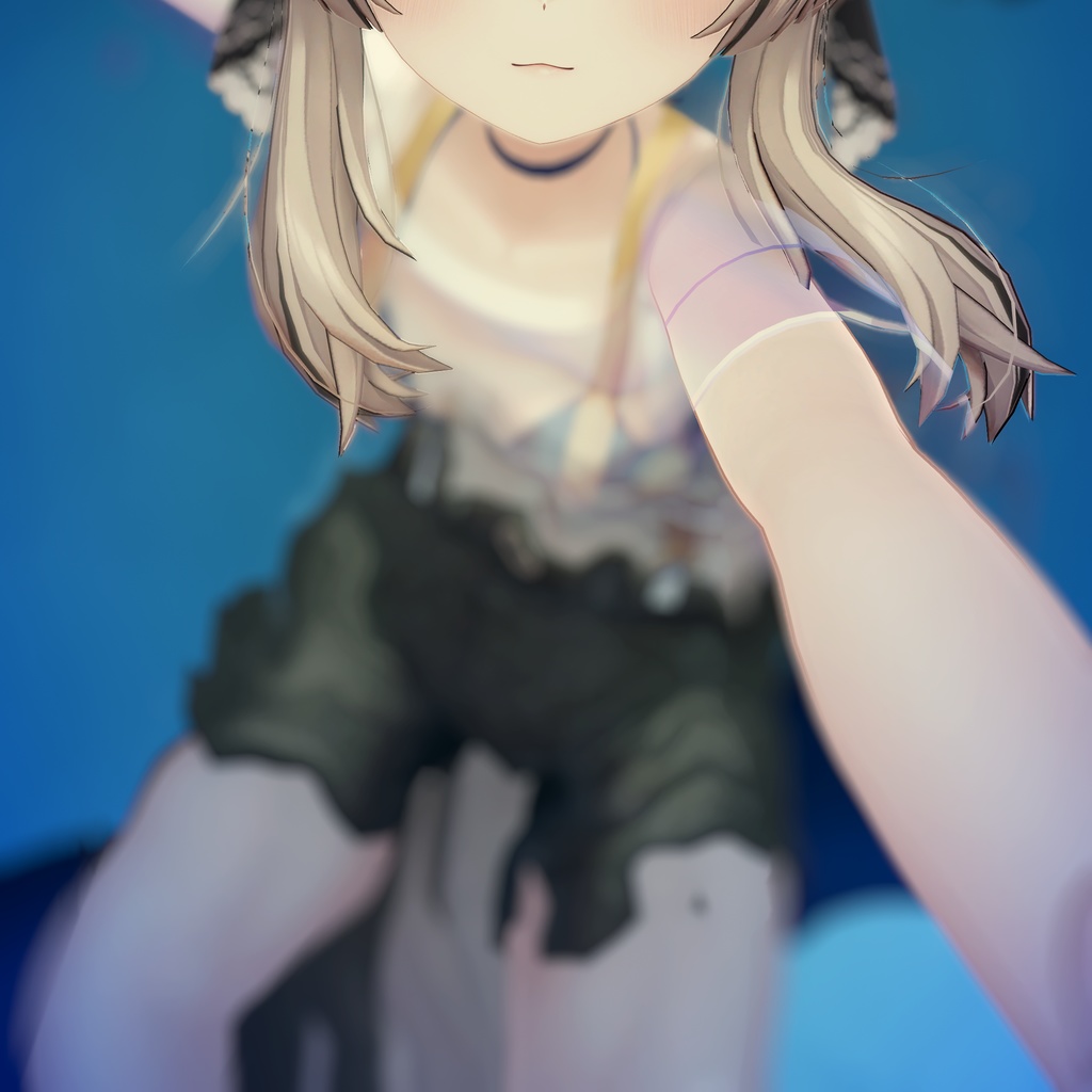 【複数アバター対応】スケスケシャーツサスペンダー水着「Fille Solaire」