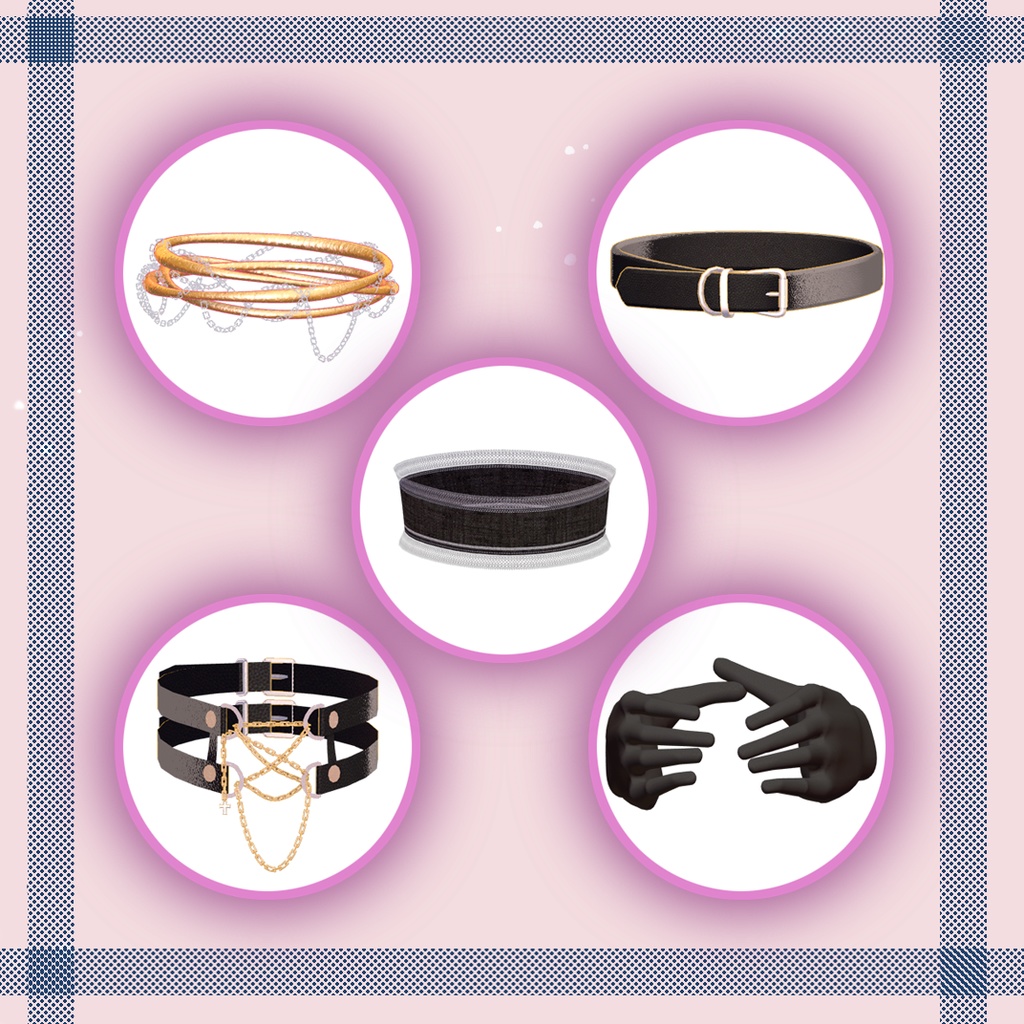無料あり【セール中】5 Chokers / チョーカー5種類セット