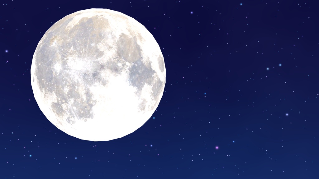 RealisticMoon|NASA公式テクスチャ使用 リアル月球プレハブ【無料 / Free】