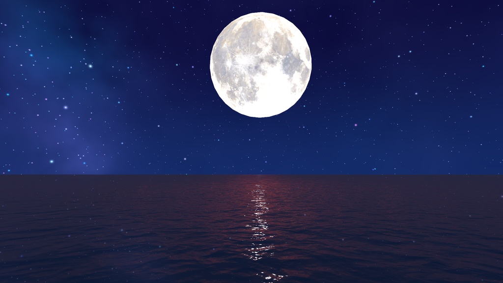 RealisticMoon｜NASA公式テクスチャ使用 リアル月球プレハブ【無料 / Free】