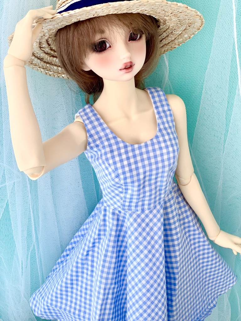 ギンガムサマードレスセット★DDS~DD・SD~SD16少女★