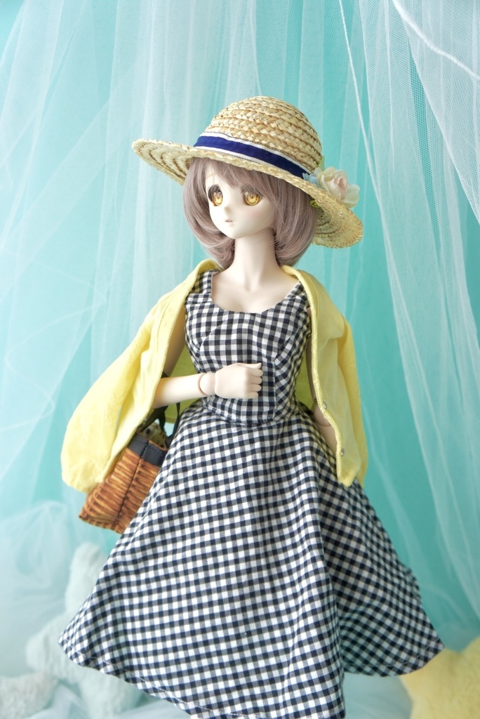 ギンガムサマードレスセット★ＤＤＳ～ＤＤ・ＳＤ～ＳＤ１６少女★