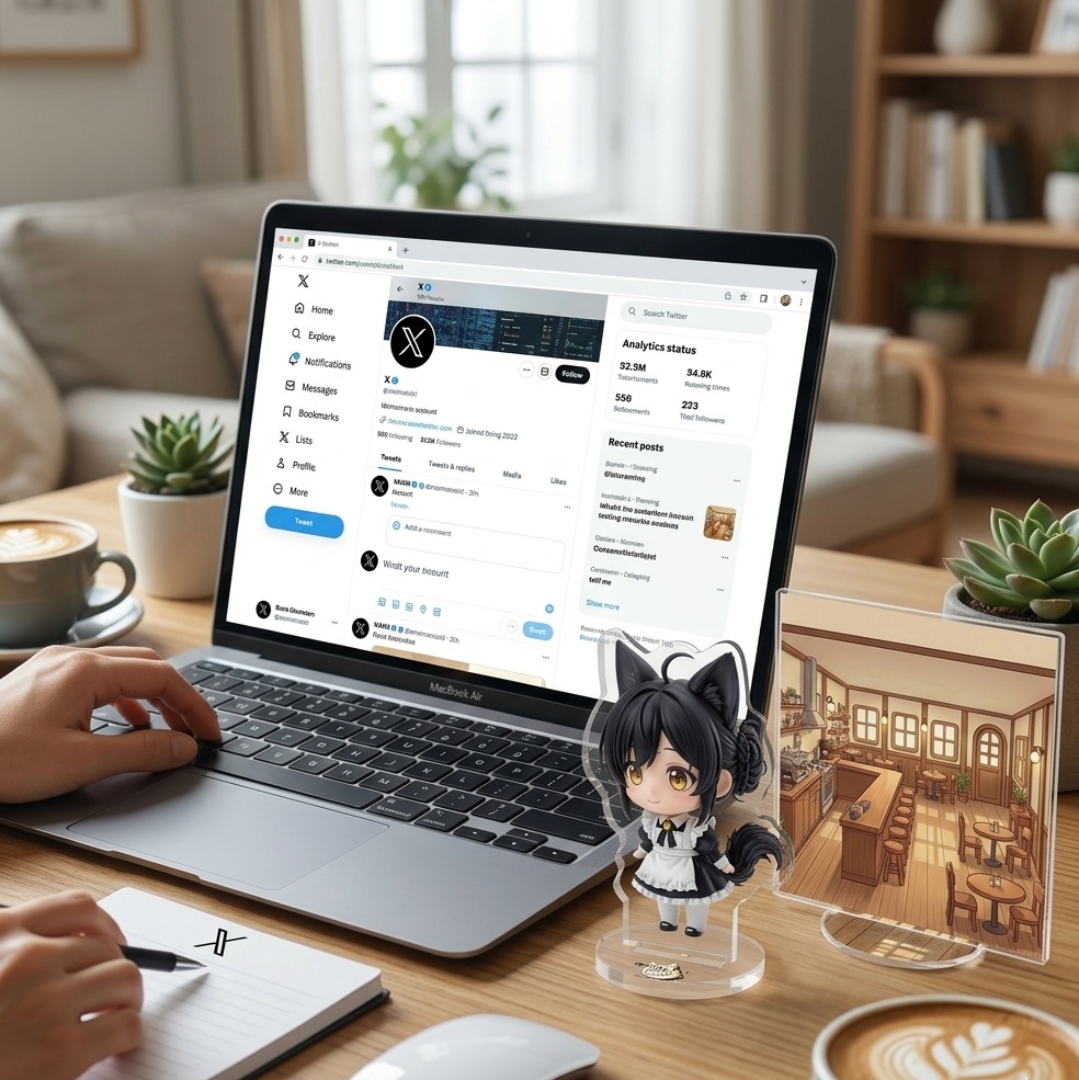 【🦉WiseOwl Cafe】チビナナ_アクリルフィギュア_Type01-B