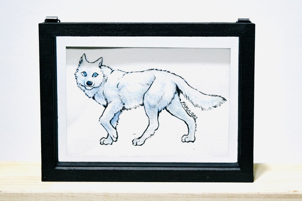 OOKAMI sticker 原画 ー White Wolf