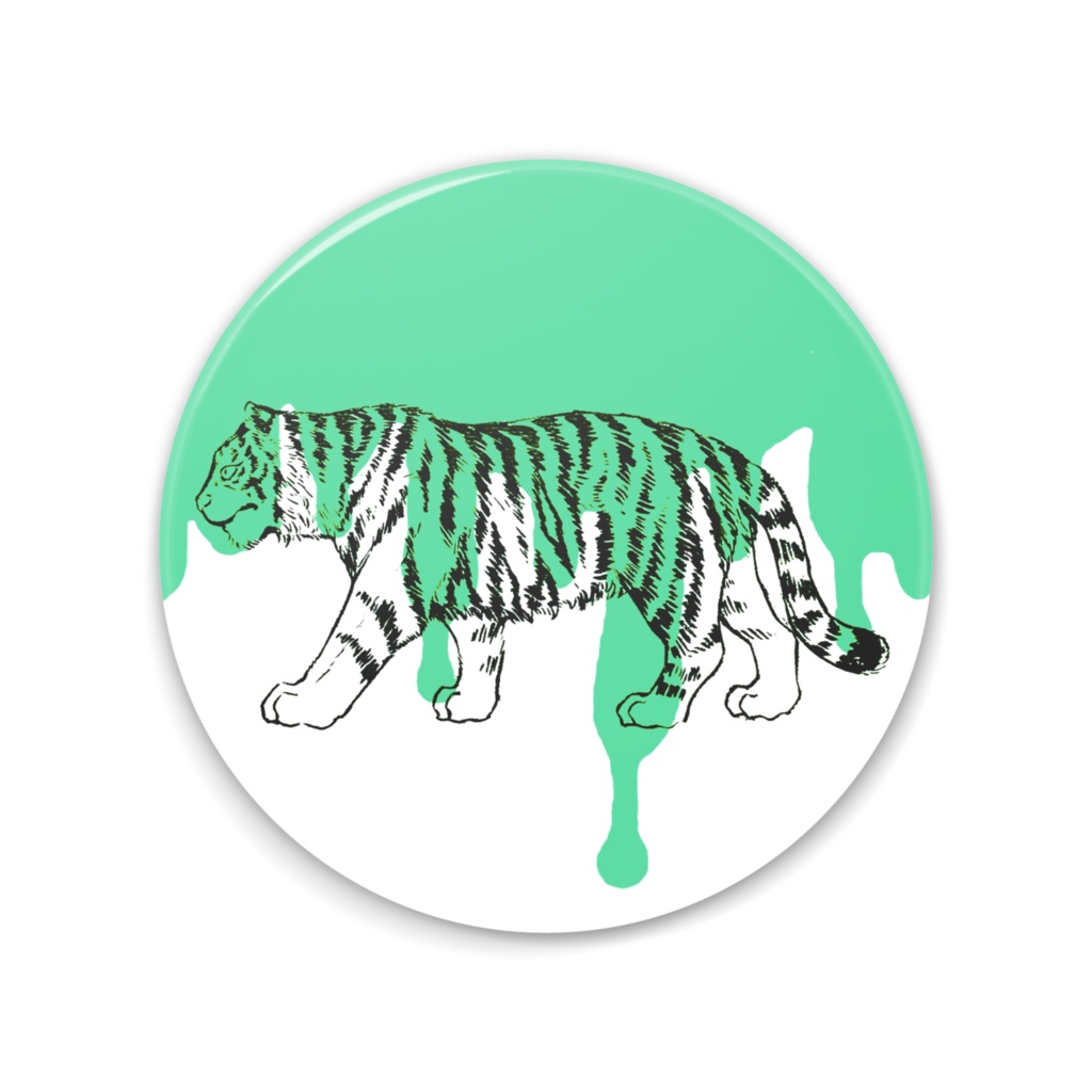 【Green Tiger】75mm 缶ミラー 