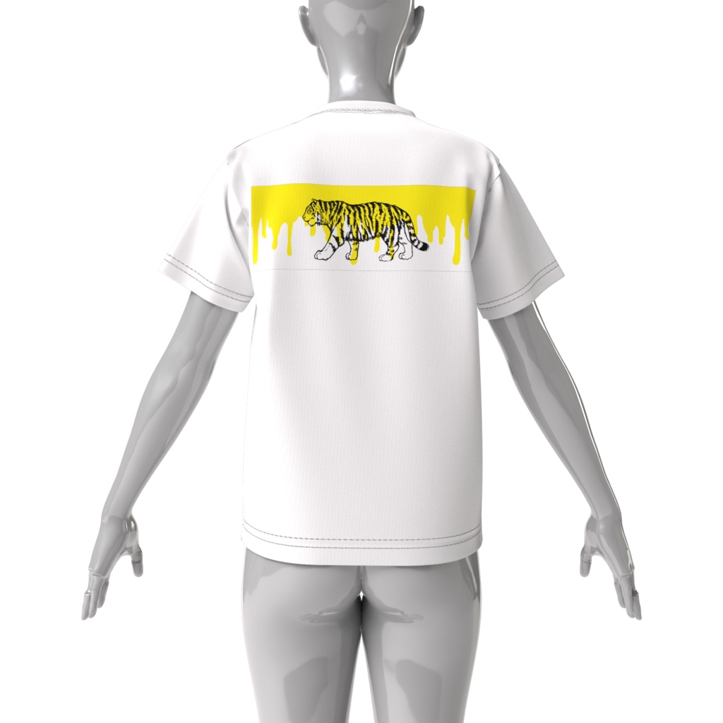 「Yellow Tiger」ビックシルエットTシャツ
