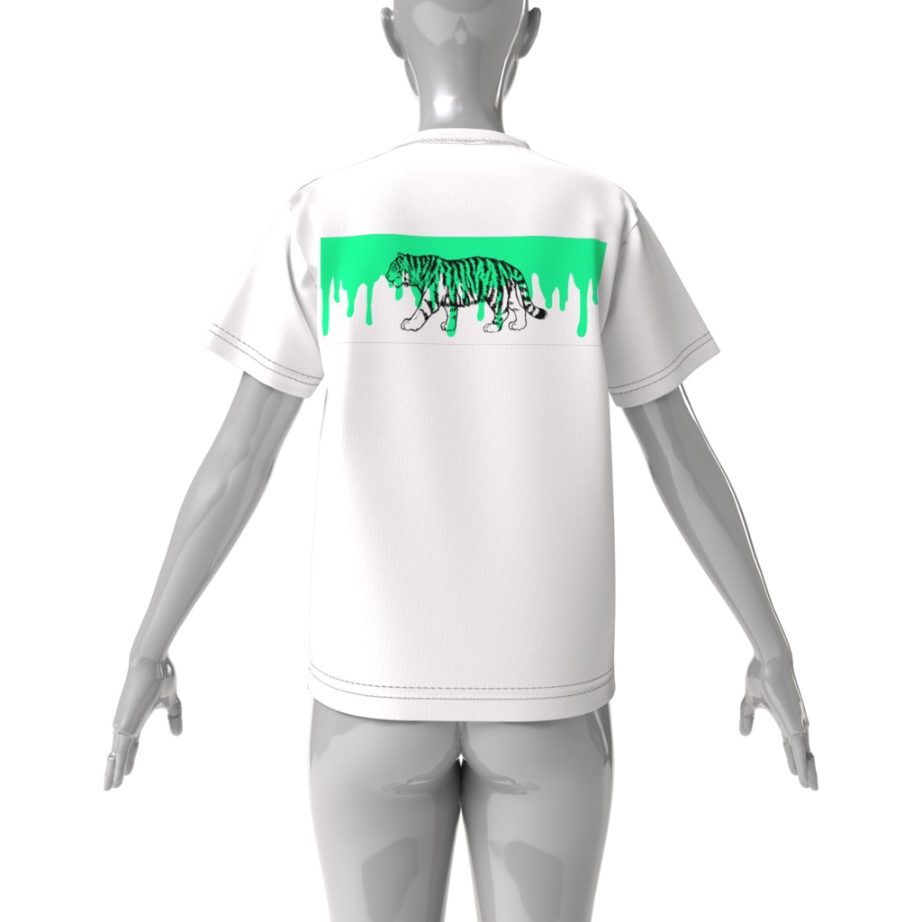 「Green Tiger」ビックシルエットTシャツ