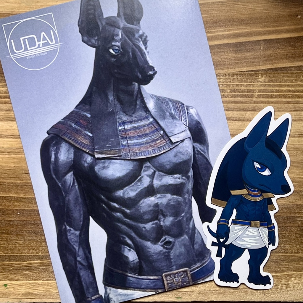 「Anubis」Art Work POSTCARD & STICKER SET
