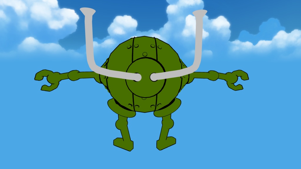 スカル・ポンコッツ(赤青緑)パック