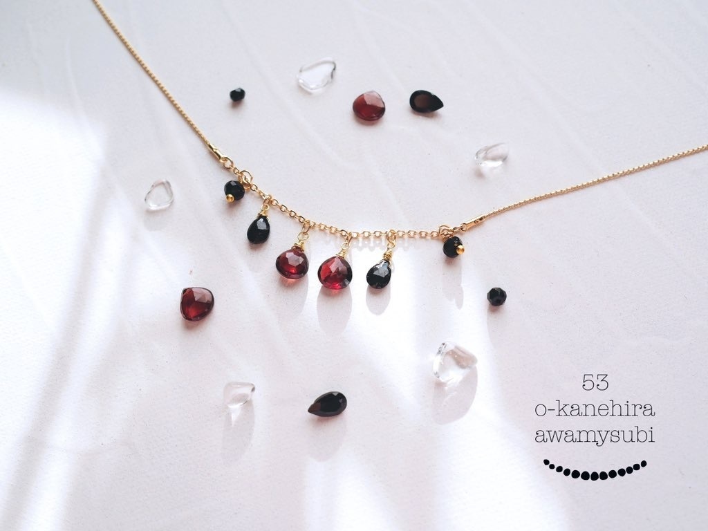 天然石のネックレス