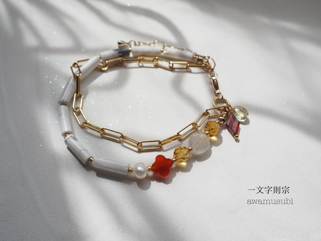 天然石ブレスレット