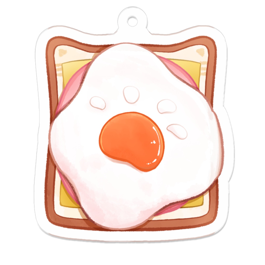 ねこ風トースト アクキー