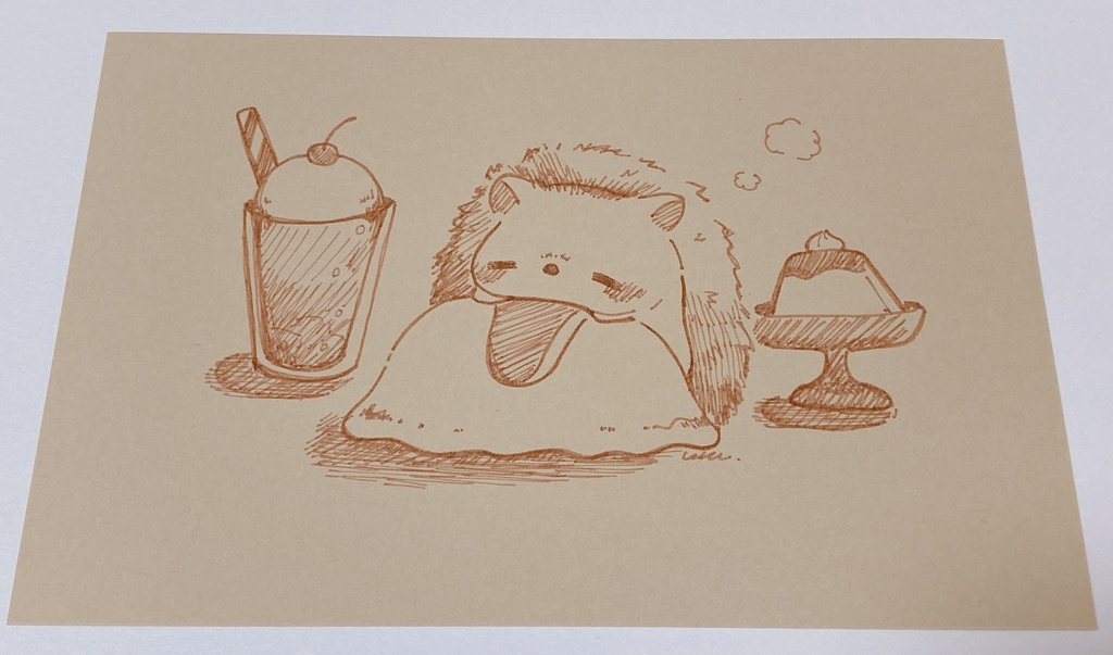 ドローイング はりねずみと…