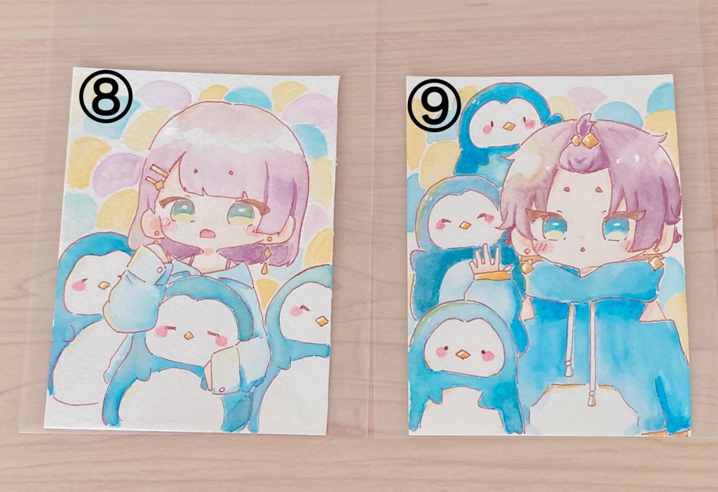 【ミニ原画】水彩イラスト