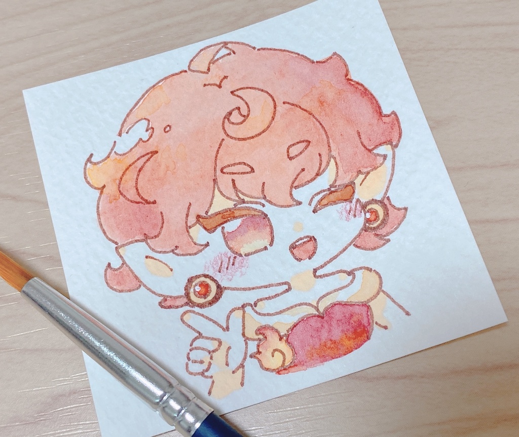 水彩ミニミニ原画 妖精たち