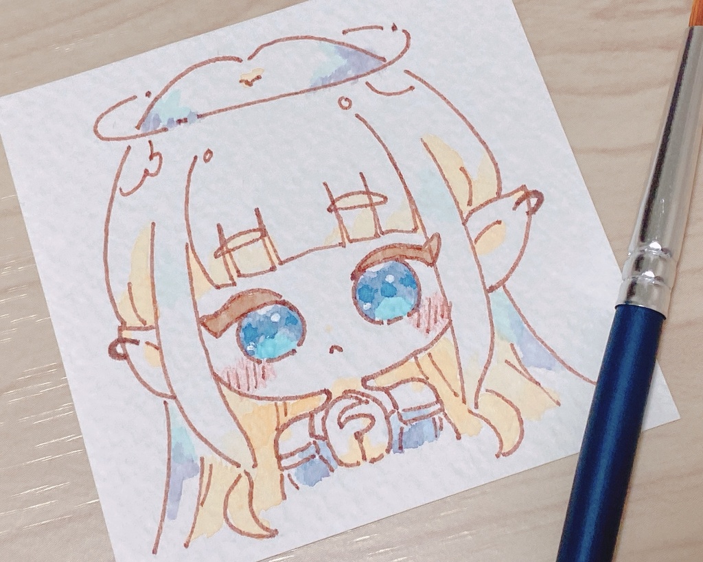 水彩ミニミニ原画 妖精たち