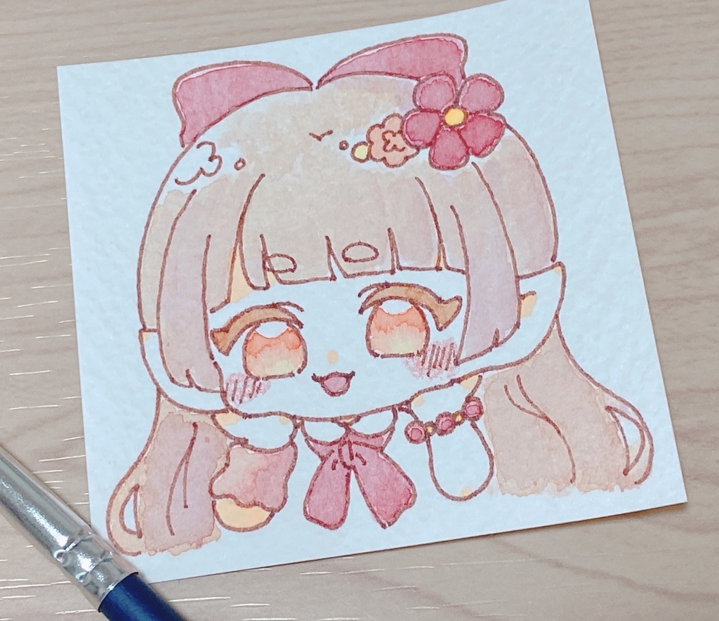 水彩ミニミニ原画 妖精たち