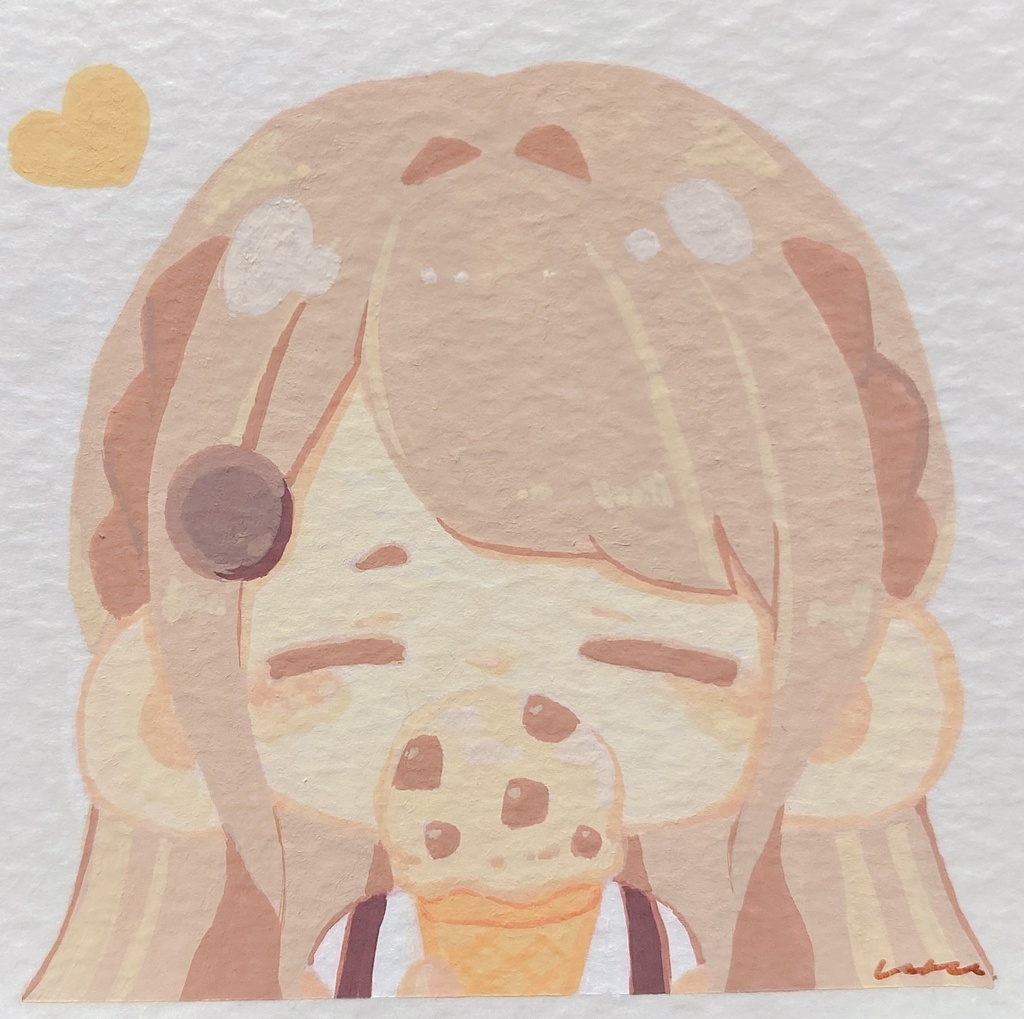 ミニミニ原画 アイスクリームな女の子