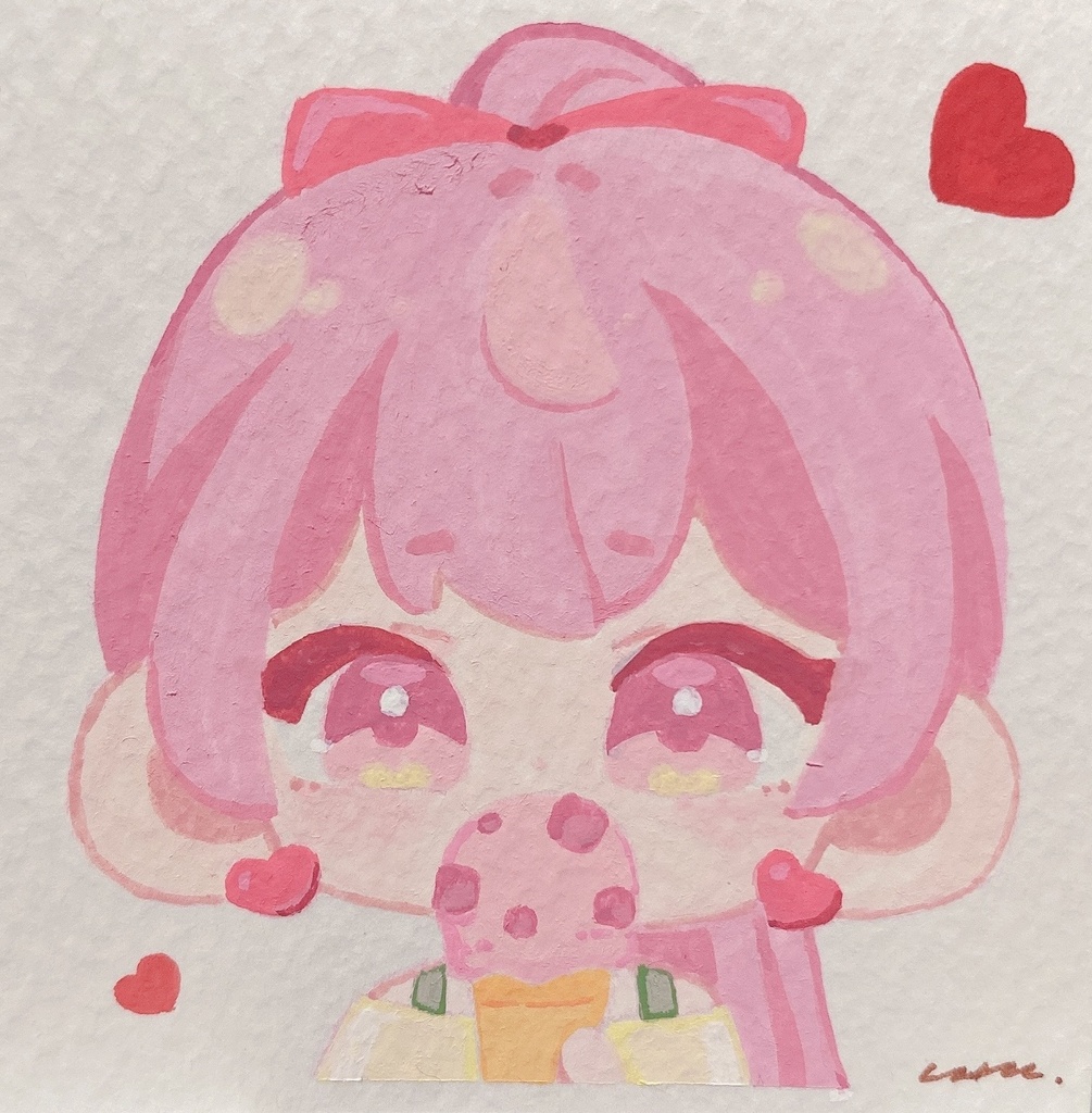 ミニミニ原画 アイスクリームな女の子