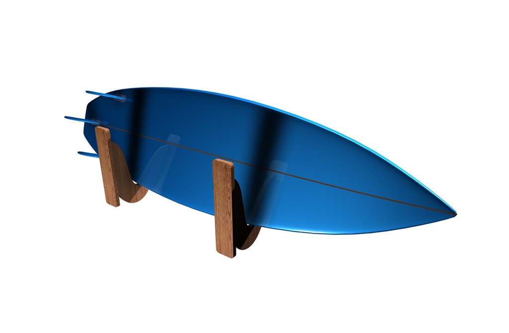 ショートボード壁掛けラック付き 3D DATA ダウンロード販売