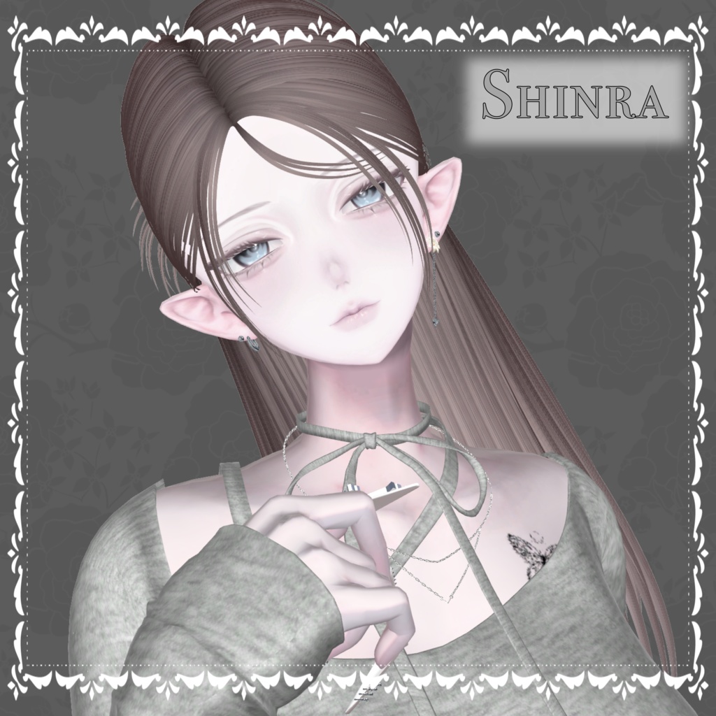 【7アバター調整済】Flower Earring