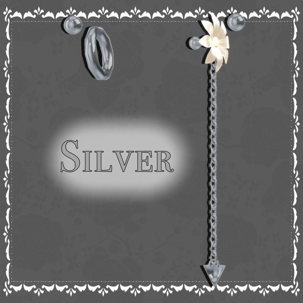 【7アバター調整済】Flower Earring