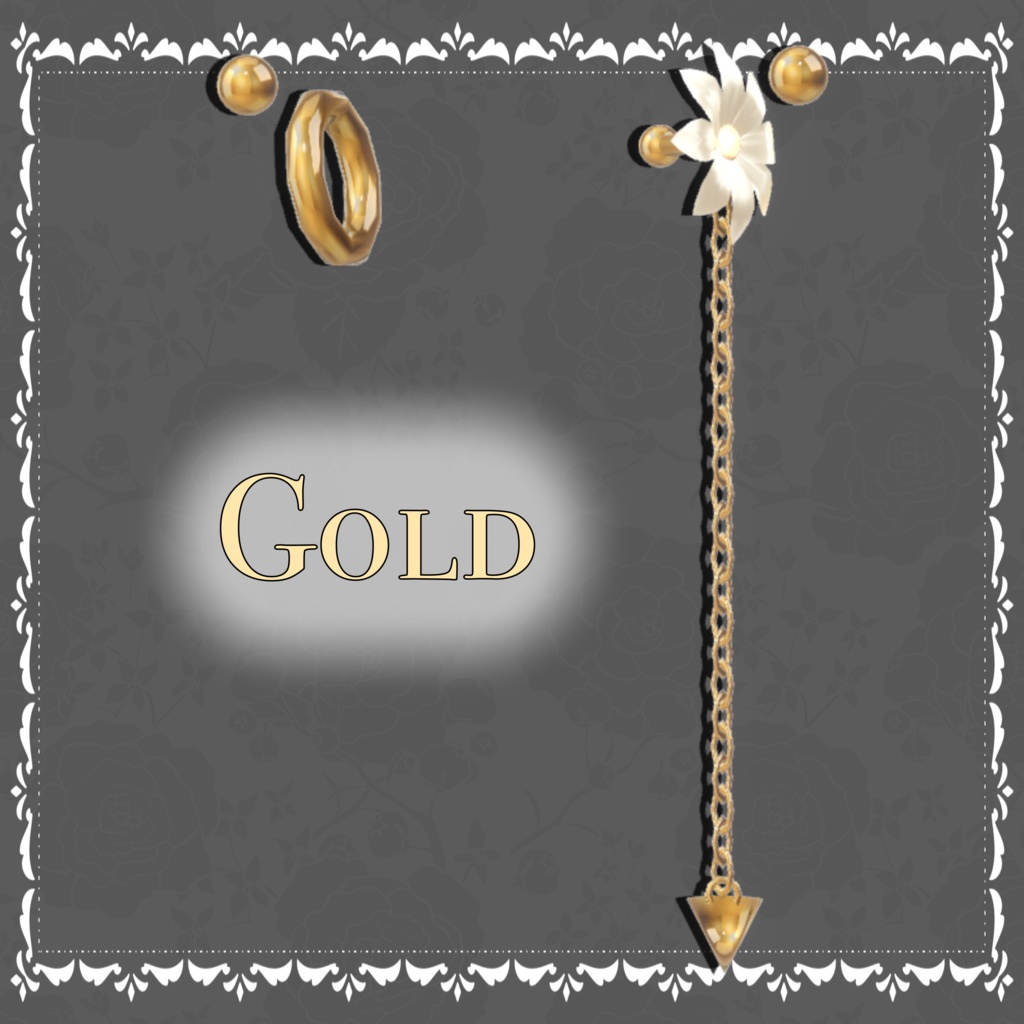 【7アバター調整済】Flower Earring