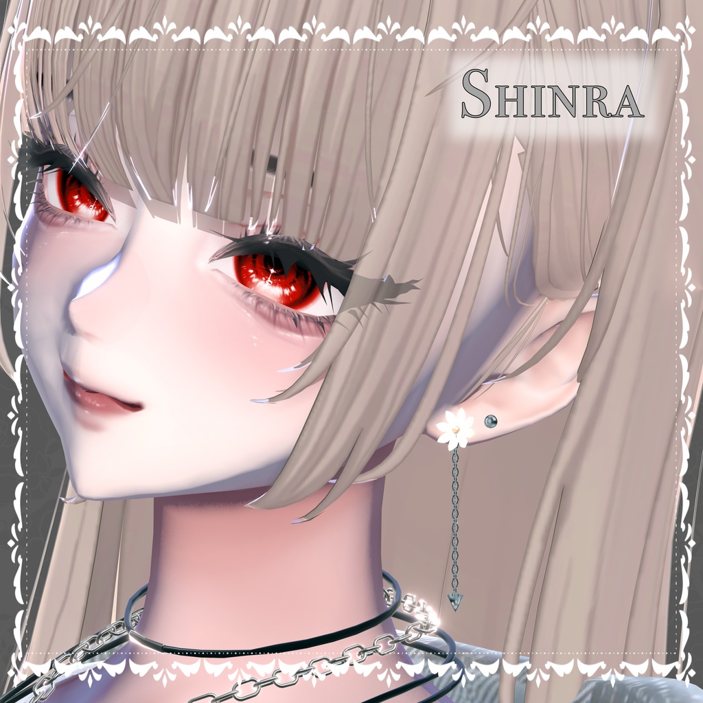 【7アバター調整済】Flower Earring