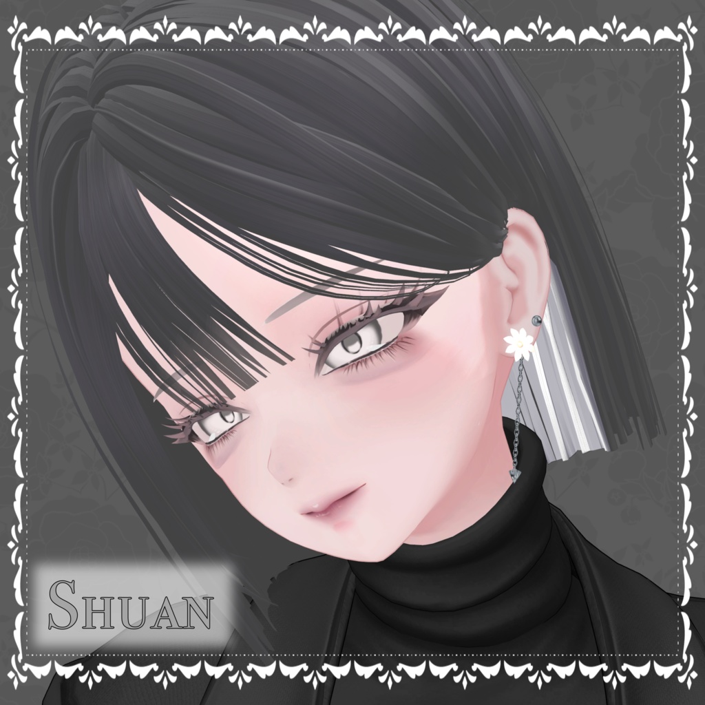 【7アバター調整済】Flower Earring