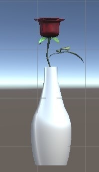 薔薇(花瓶付き)