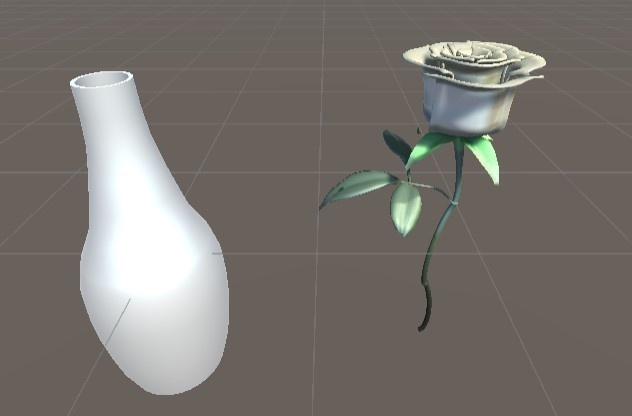 薔薇(花瓶付き)