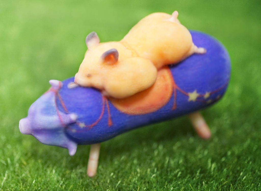 ハム精霊馬 ぱん(ナス🍆とキンクマ🐹)