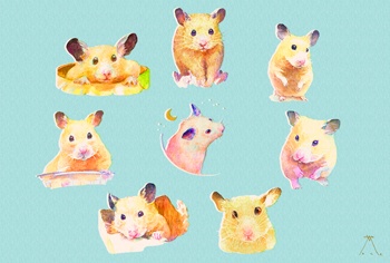 ポストカードB ぱん(ブルー)