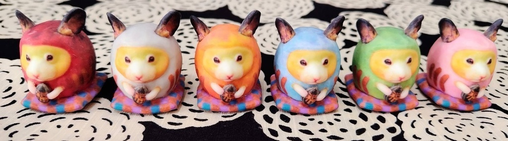 ハムだるま 大(4cm) 6色カラバリ