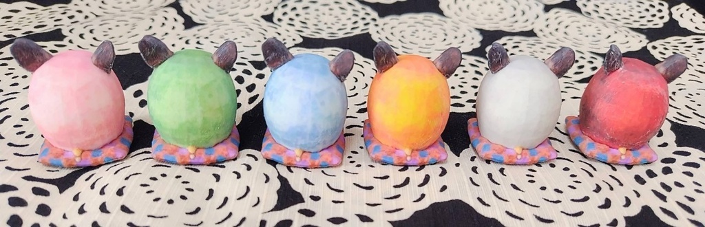 ハムだるま 大(4cm) 6色カラバリ