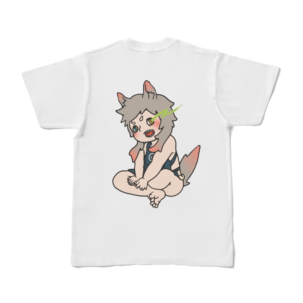 かくせいうーなTシャツ(白)両面プリント