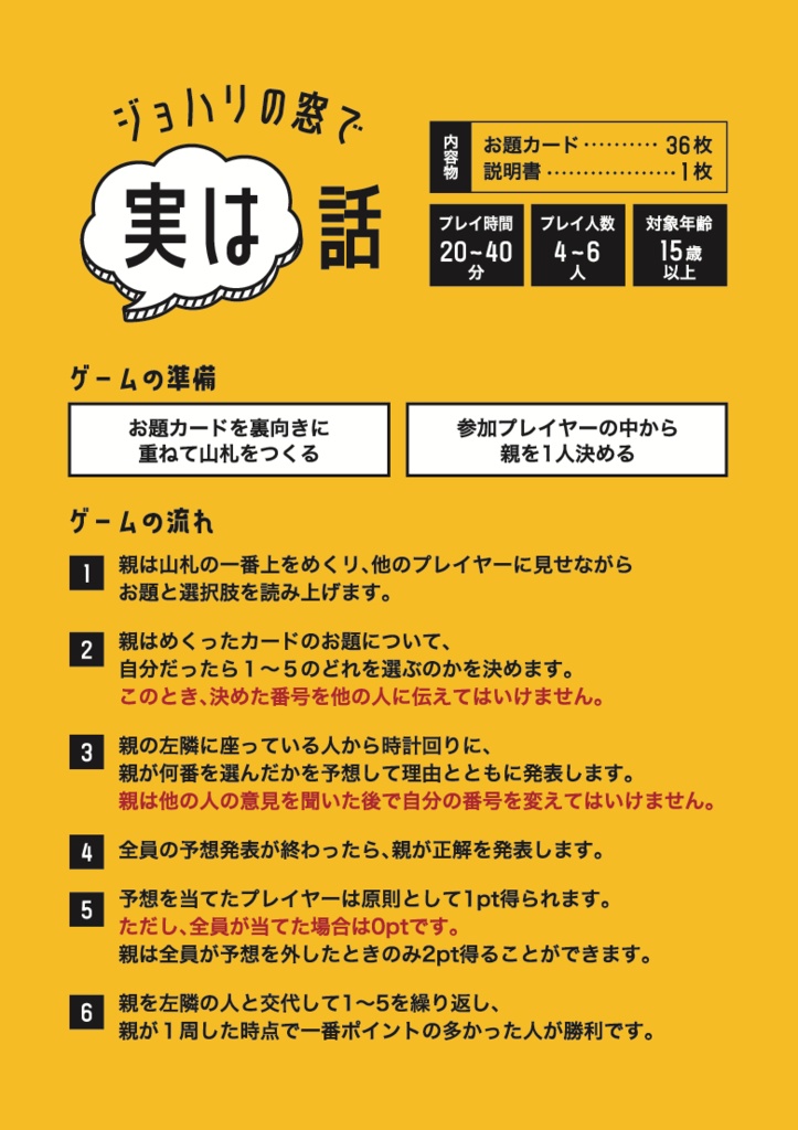 ジョハリの窓で実は話